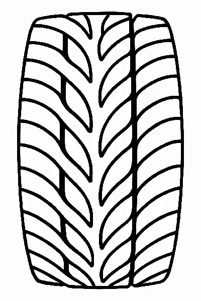 Reifenprofil zum Ausmalen