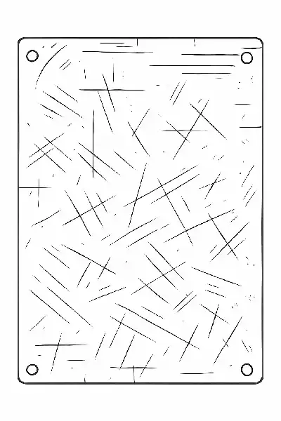 Abstrakte Metallstruktur zum Ausmalen
