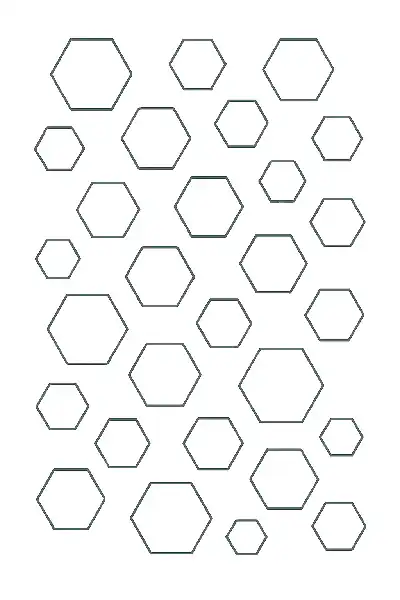 Honigwabenmuster in Schwarzweiß