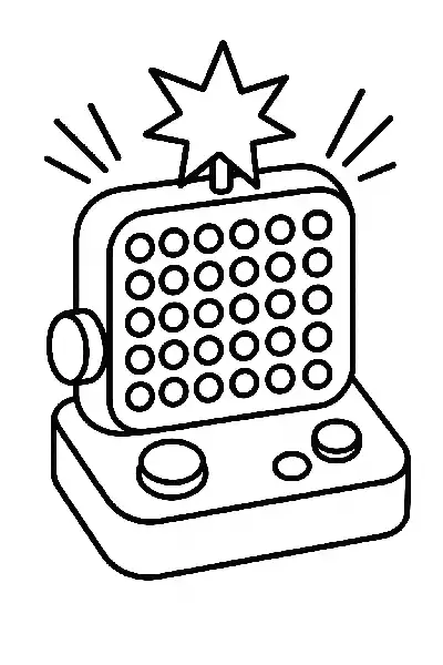 Leuchtendes Spielzeug mit Sternenbursts