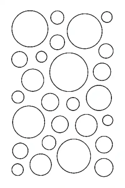 Geometrische Anordnung von Kreisen