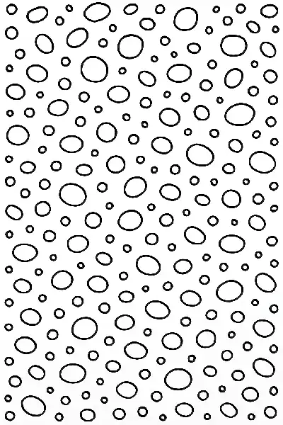 Sandkörner in schwarz-weißer Anordnung