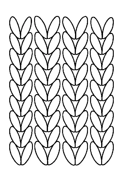 Knitmuster zum Ausmalen