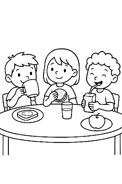 Frühstück mit Freunden