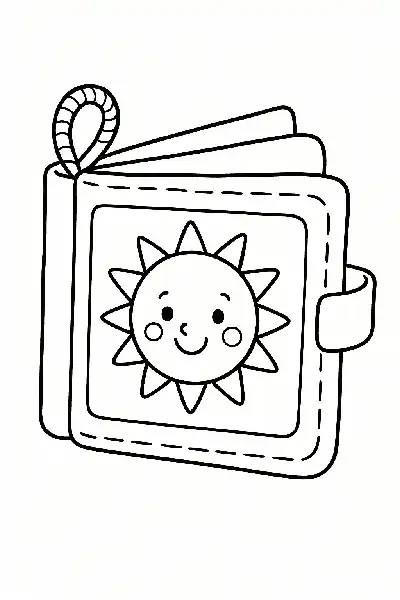 Kinderbuch mit Sonnengesicht