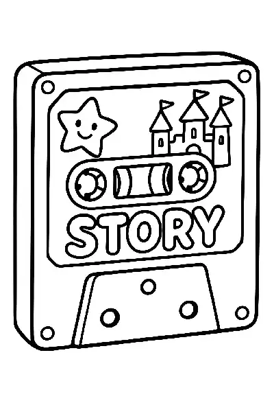 Kassetten-Tape mit Märchenmotiv