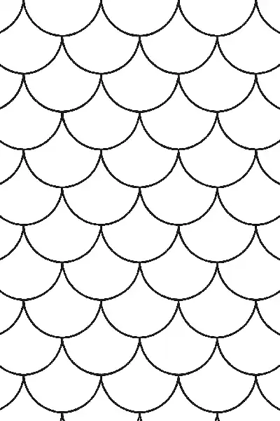 Geometrisches Schuppenmuster in Schwarz-Weiß