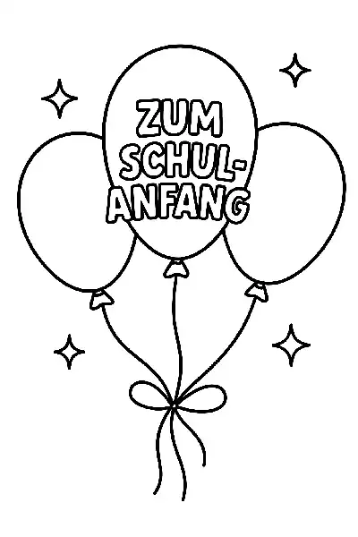 Ballons zum Schulanfang