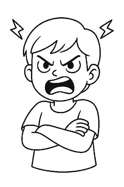 Wut und Frustration in Linien