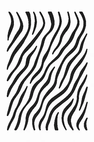 Zebra-inspirierte Wellenmuster in Schwarz-Weiß