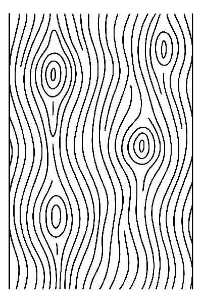 Holzmaserung mit sichtbaren Knoten