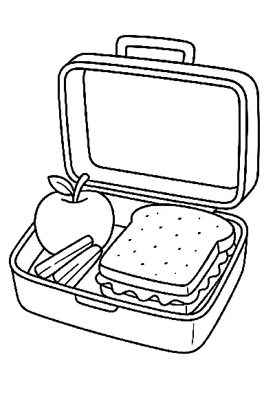 Mittagspause_ Lunchbox mit Snacks