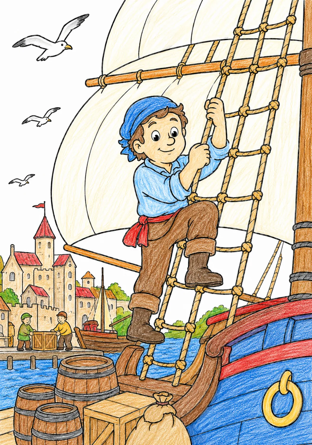The Sailor Climbing the Rigging