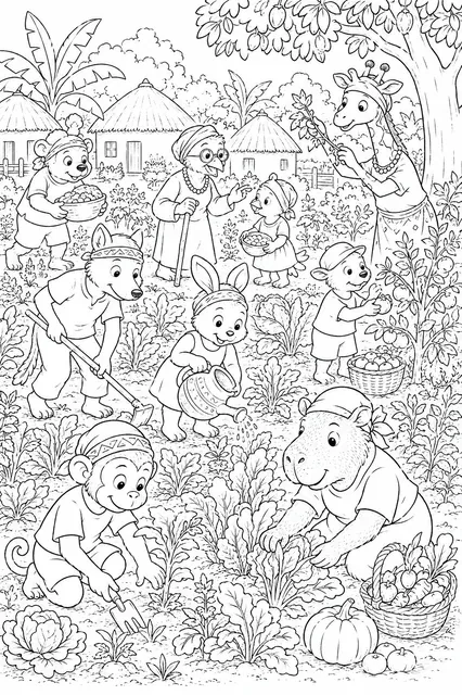 Quilombo-Gemeinschaft pflegt gemeinsam ihren Garten
