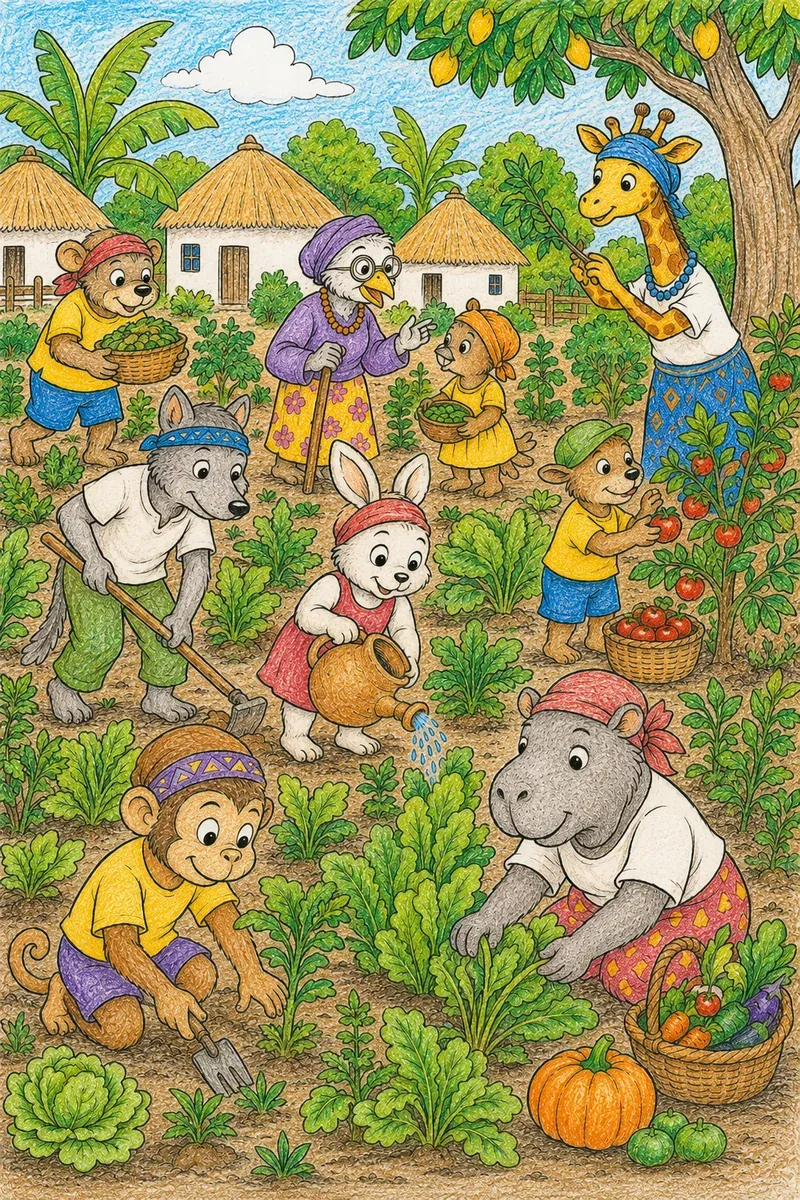 Quilombo-Gemeinschaft pflegt gemeinsam ihren Garten