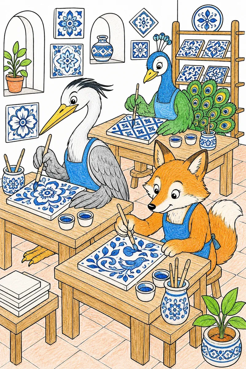 塔拉维拉瓷砖由动物画家设计