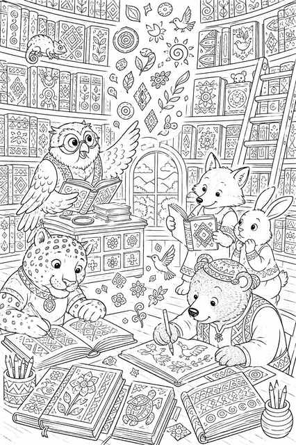 Volkskunst-Bibliothek mit Musterbüchern