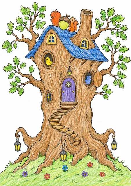 Haus, aus einem Baum gewachsen – So könnte es aussehen