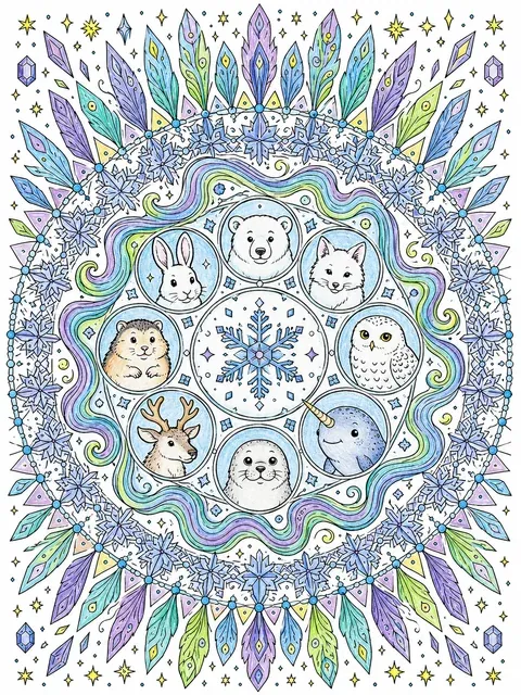 Polarlicht-Spirale als Mandala – So könnte es aussehen