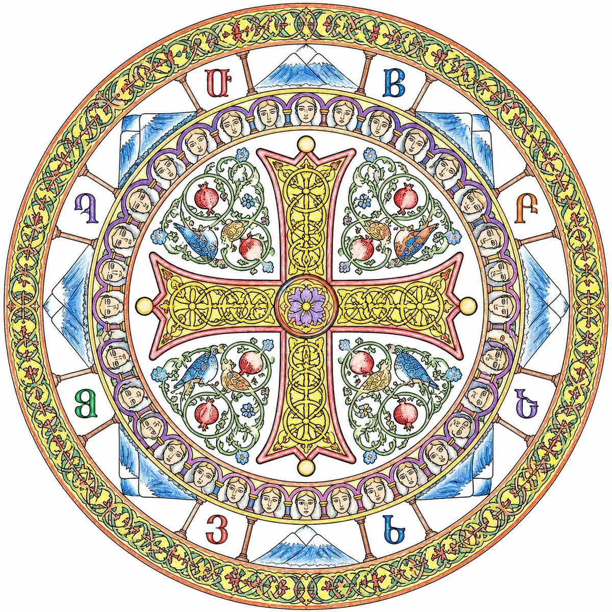 Das armenische Khachkar-Mandala