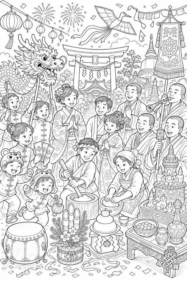Asian New Year: Chinese, Japanese, Tibetan and More Celebrating Together
