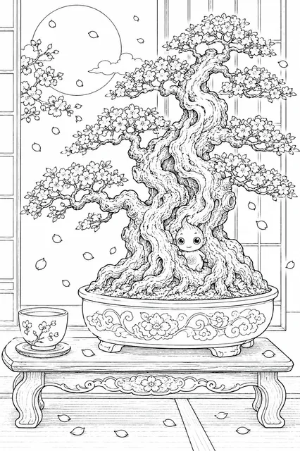 千年盆景树揭示其微小的树精灵
