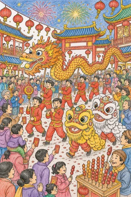 Chinesisches Neujahrsfest: Großer Drachentanz und Feuerwerks-Parade – So könnte es aussehen