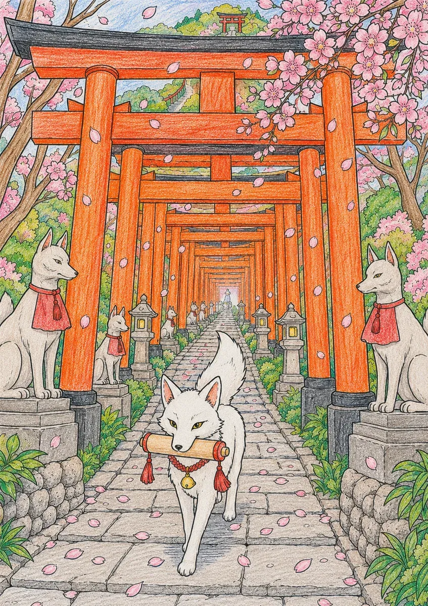 Tausend Torii-Tore: Der Inari-Schrein-Pfad im Morgenrot