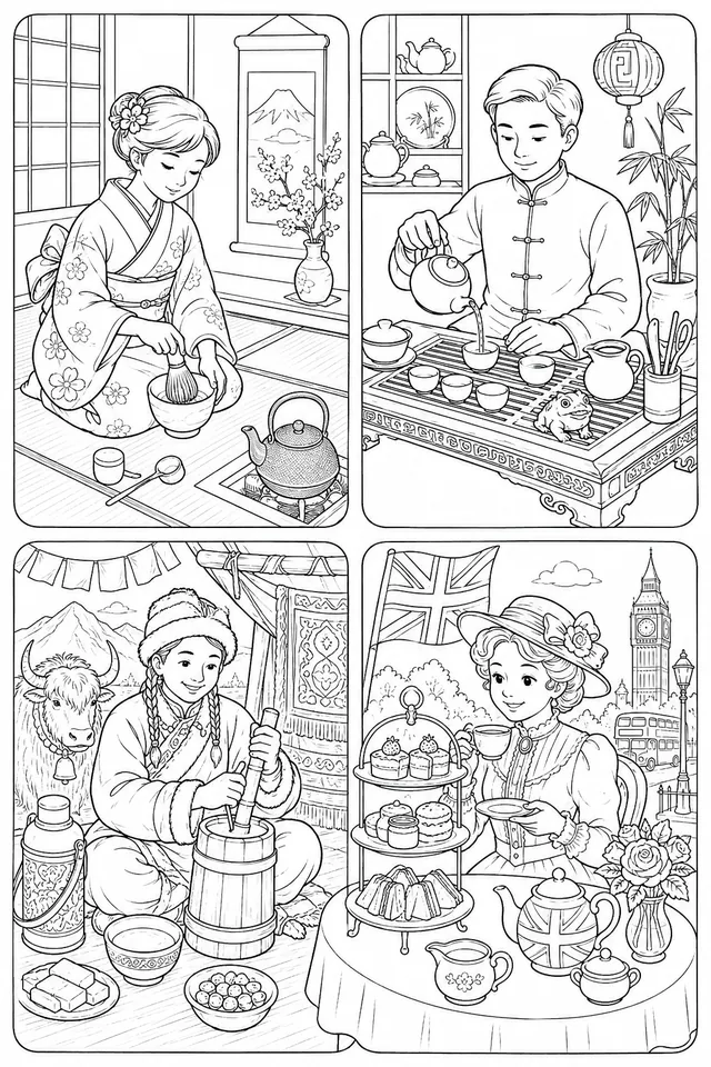 Tea Ceremony in Four Styles: Japan, China, Tibet and a Western Twist
