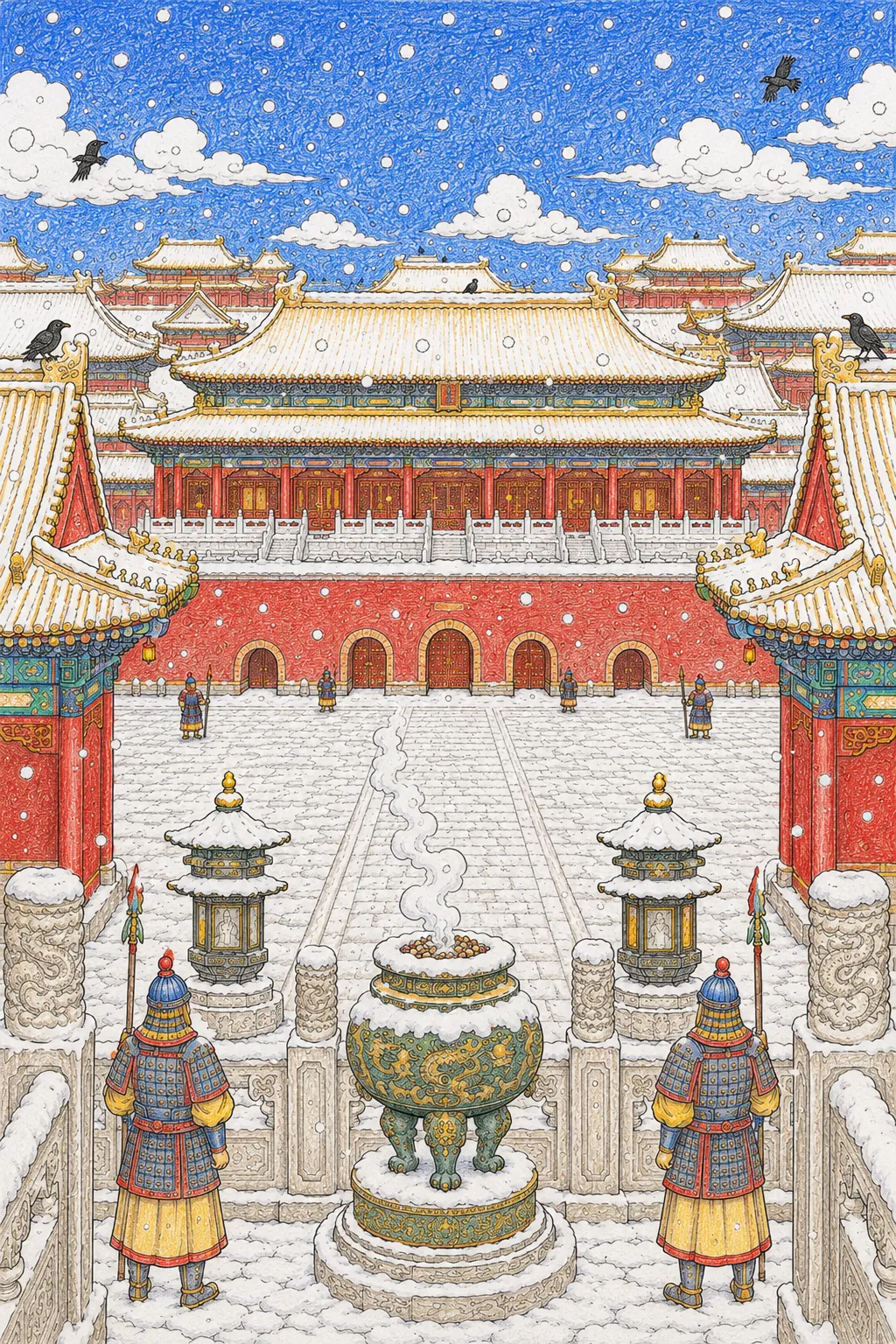 冬天的紫禁城：雪白的皇宫