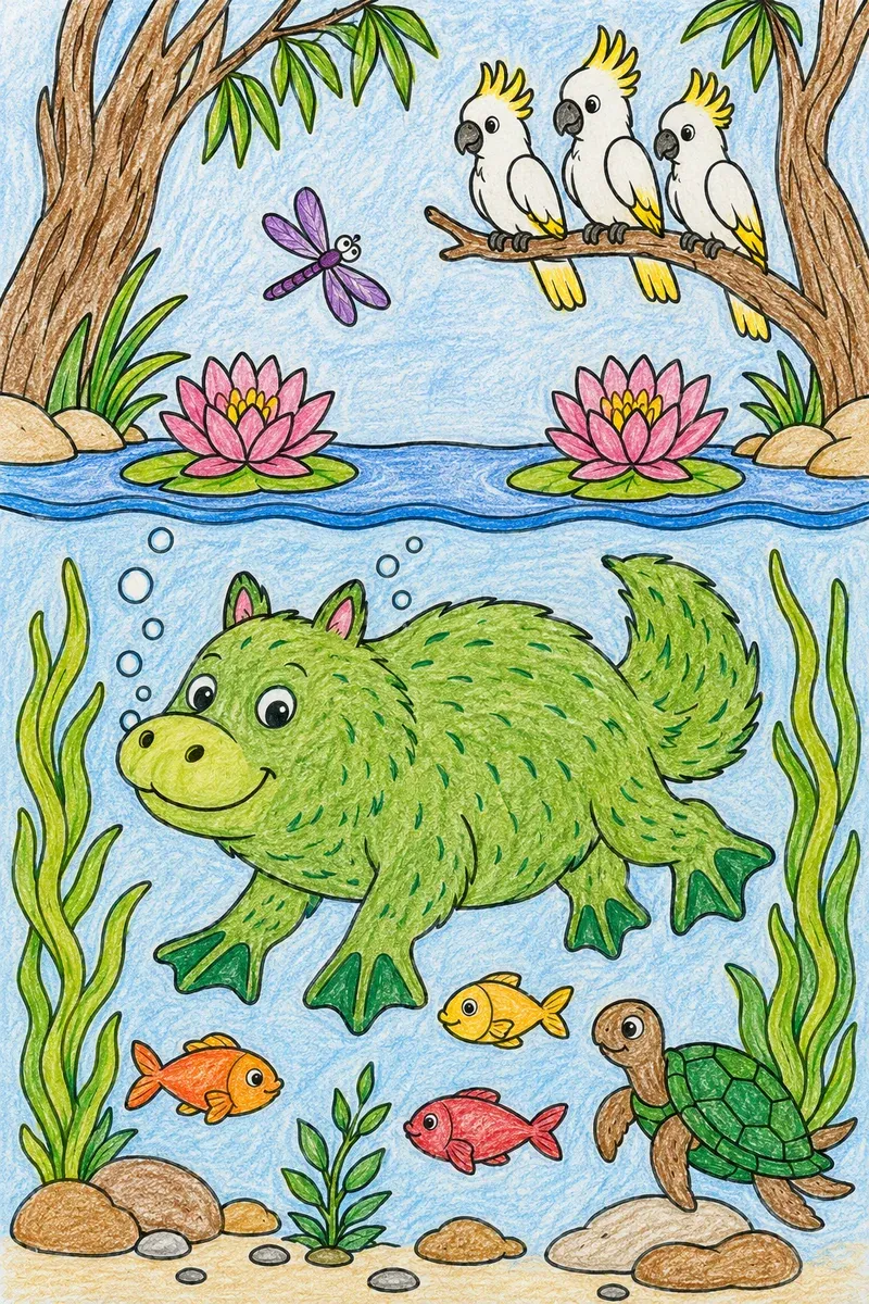 Der Bunyip im Billabong
