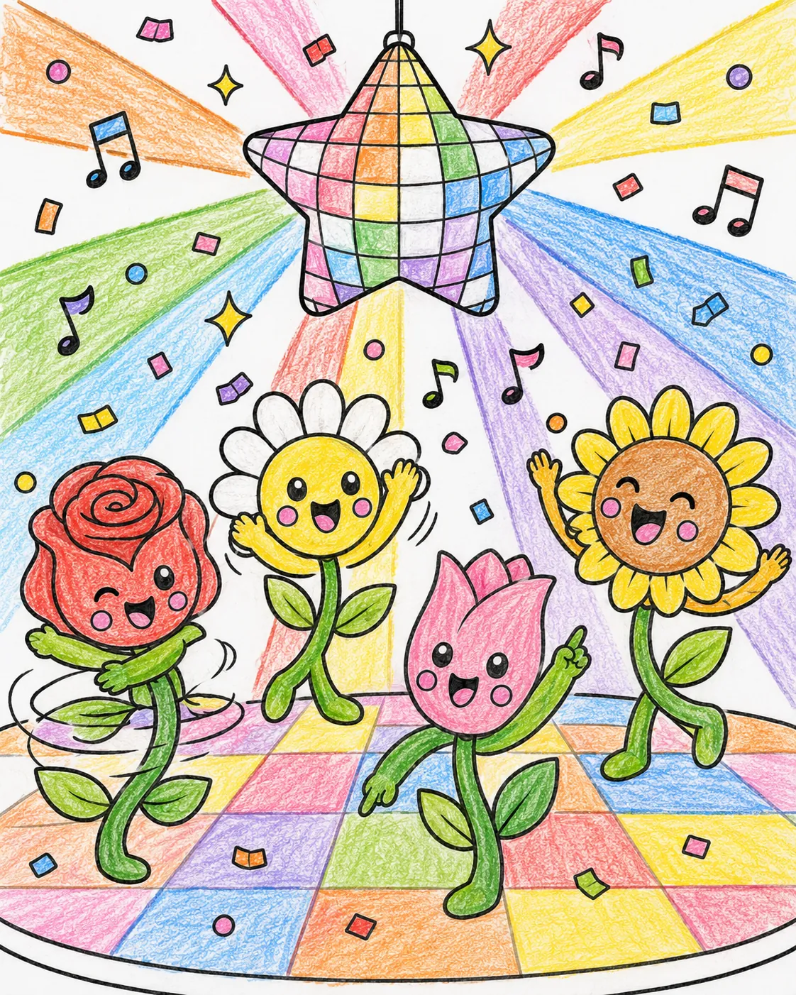 The Flower Disco with Disco Ball
