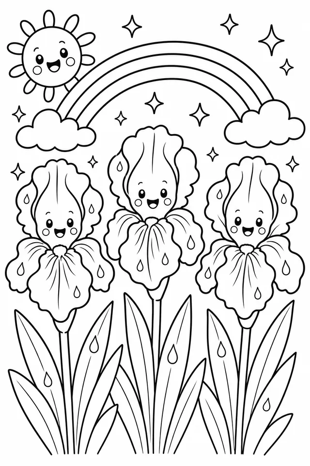 Die bunte Iris — die Regenbogenblume