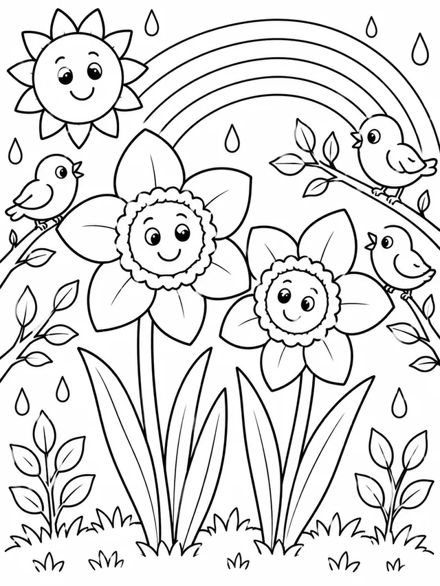 Das Narzissen-Duo im Frühling