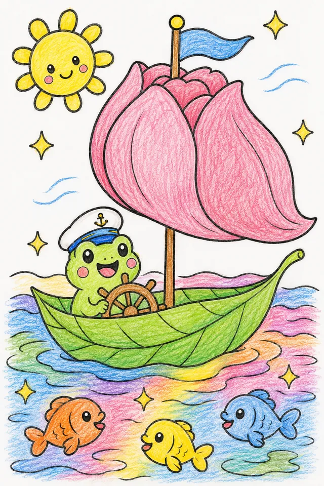 Das Blumen-Segelboot auf dem Teich – So könnte es aussehen