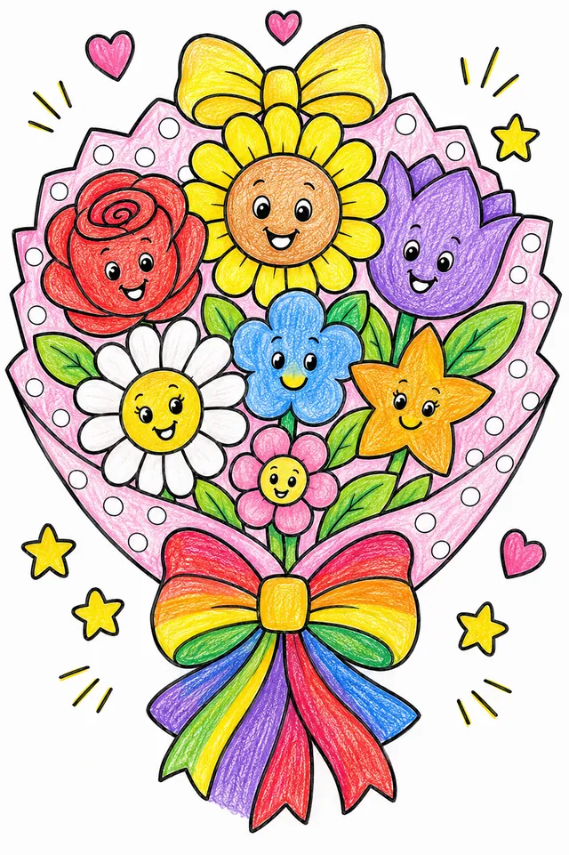 Ein Regenbogen-Blumenstrauß zum Verschenken – So könnte es aussehen