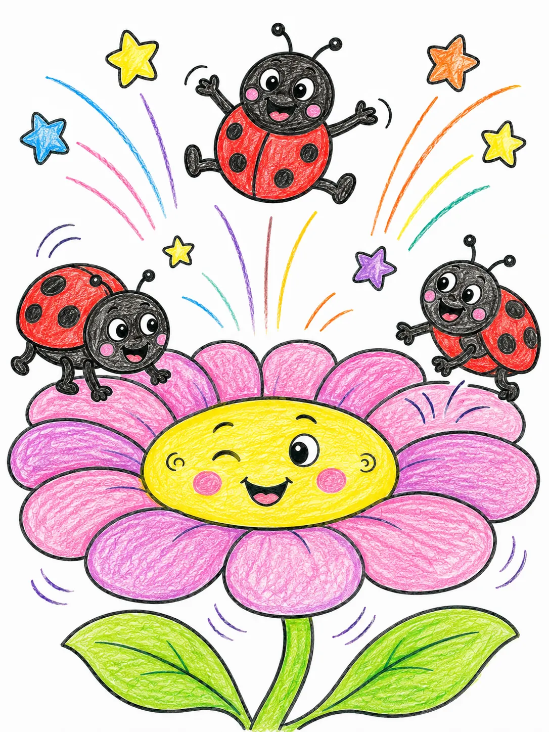 Die Blume als Trampolin für Käfer