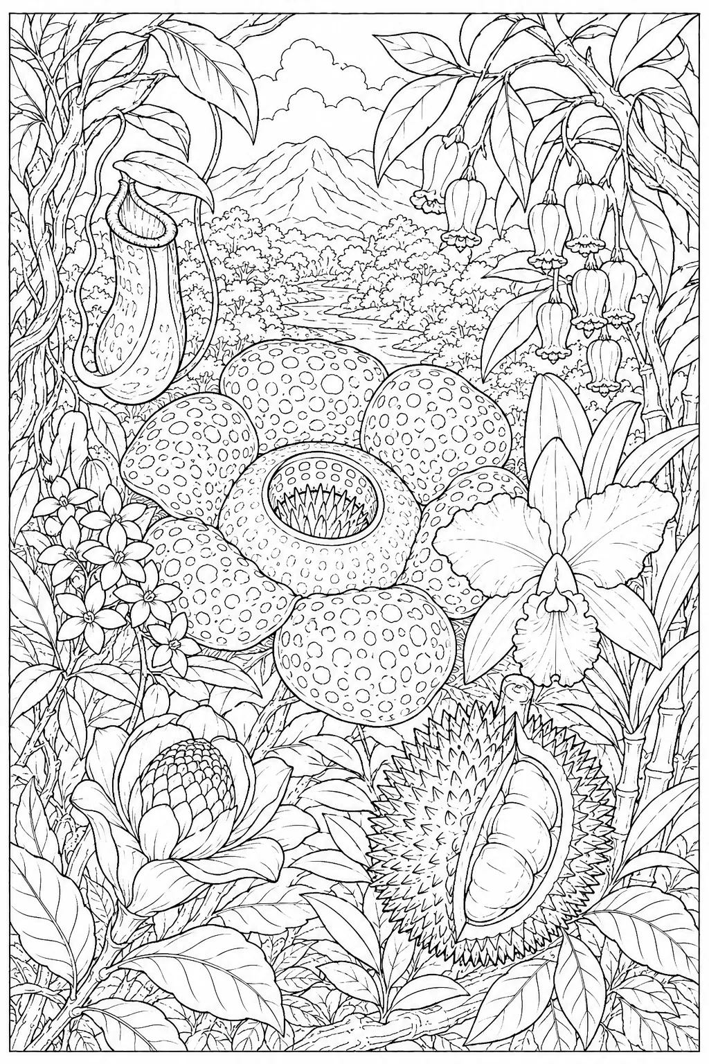 Borneo: Rafflesia/Nepenthes/Shorea/Amorphophallus/Dacrydium