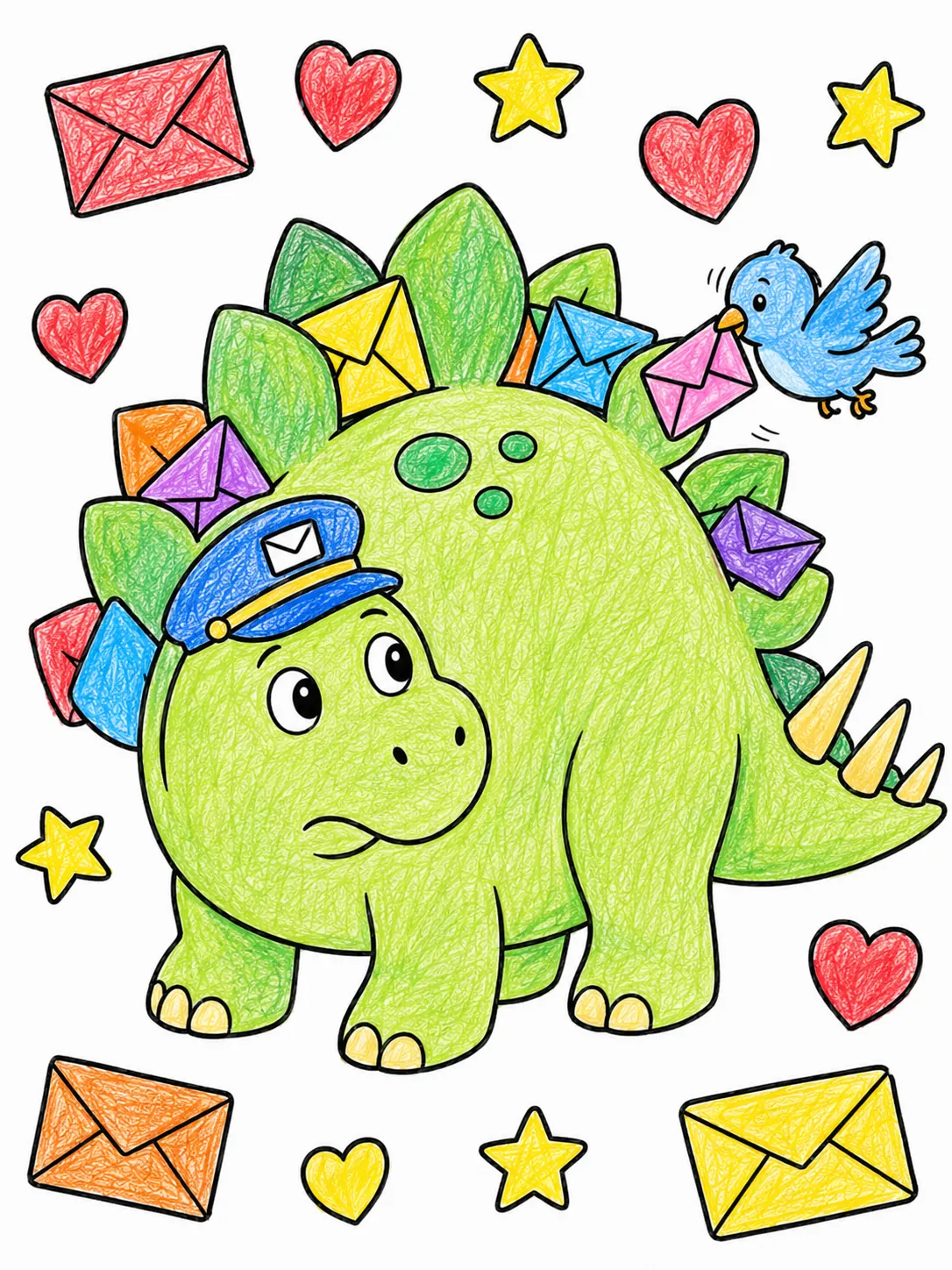 Der Stegosaurus als lebender Briefkasten