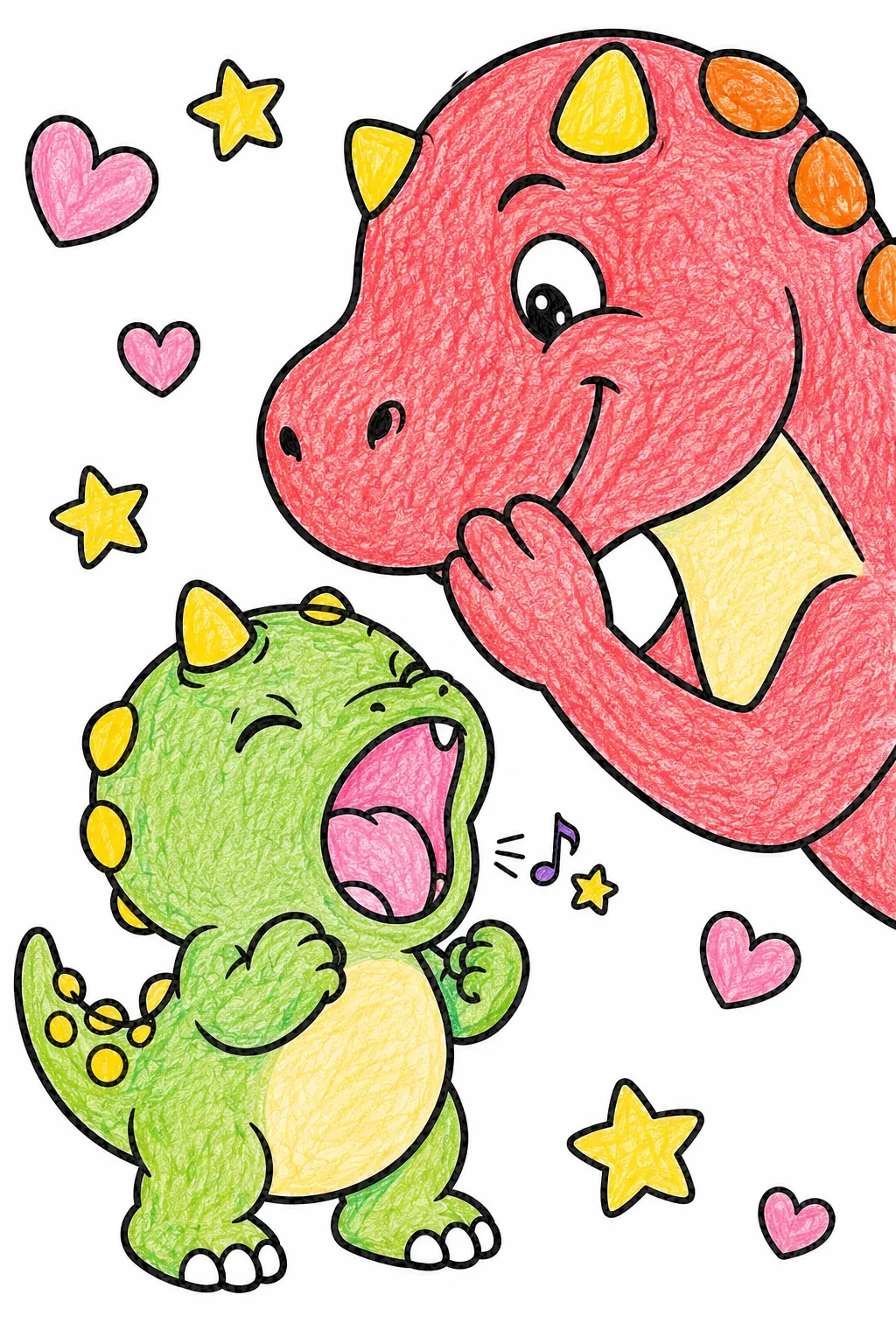 Der Baby-Carnotaurus lernt zu brüllen