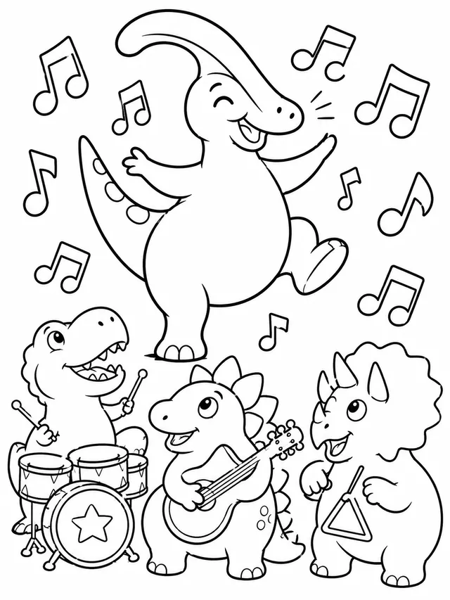 Der Parasaurolophus als Dirigent