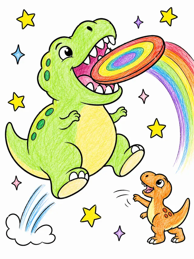 Der Allosaurus spielt Frisbee – So könnte es aussehen