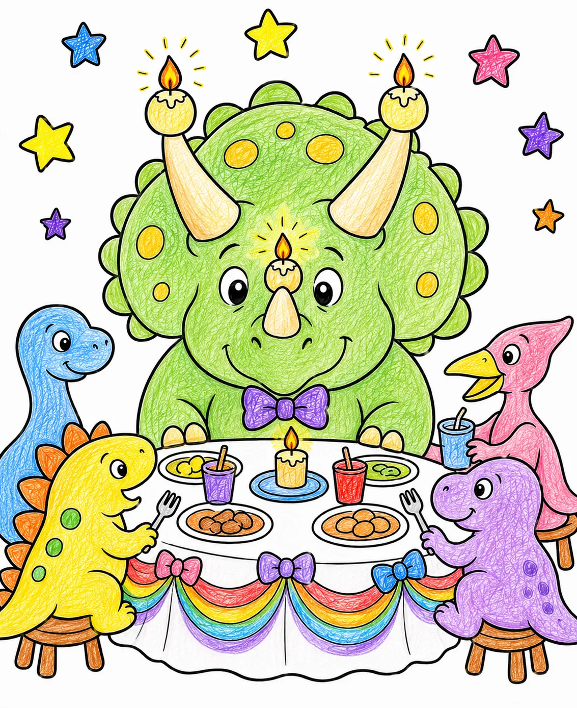 Der Triceratops als Kerzenleuchter