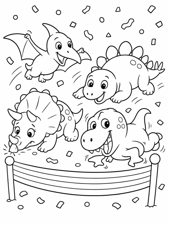 Die Baby-Dinos beim Krabbelrennen