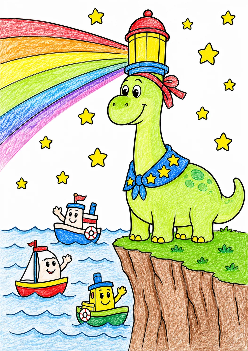 Der Brachiosaurus als Leuchtturm