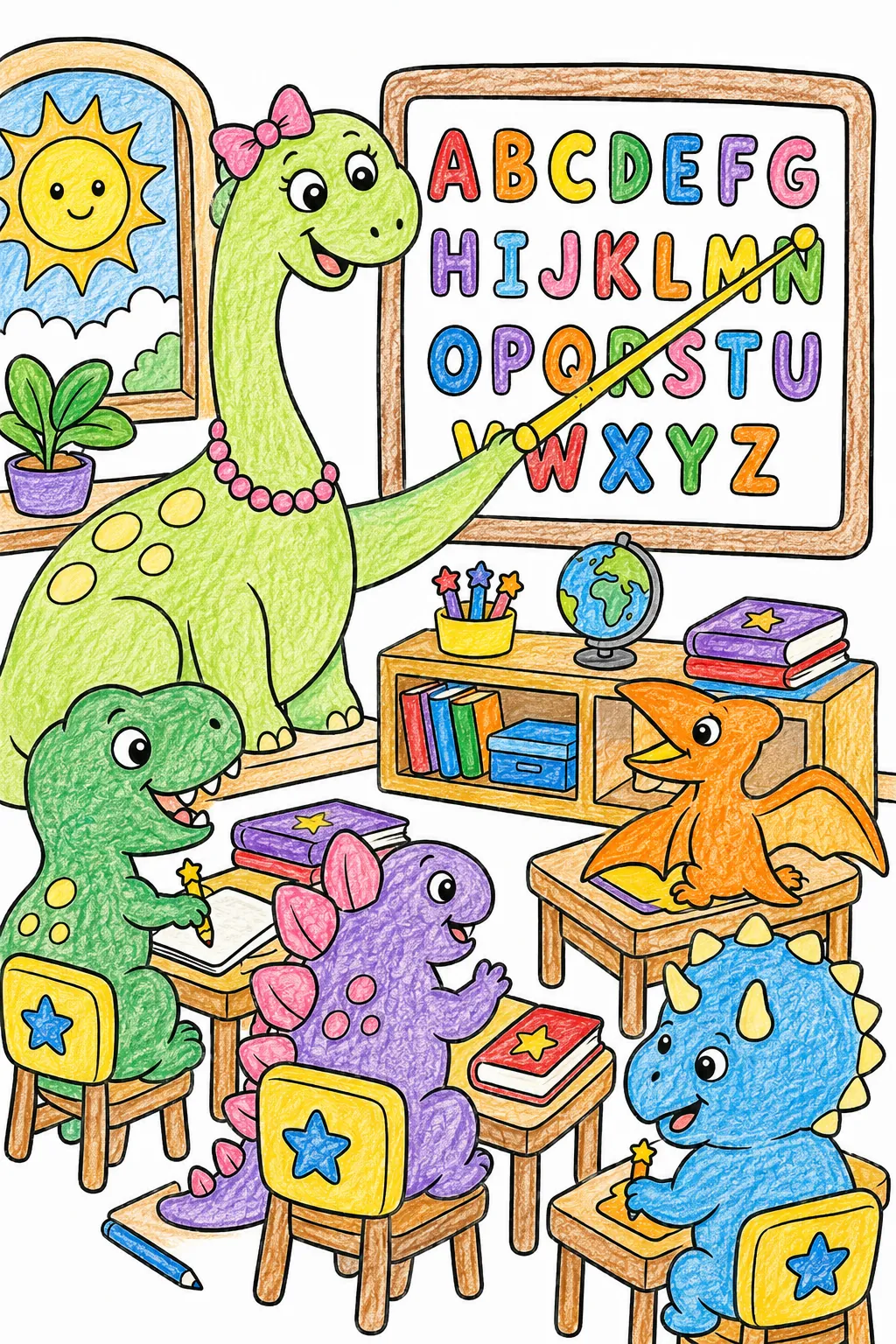 Die Baby-Dinos in der Schule