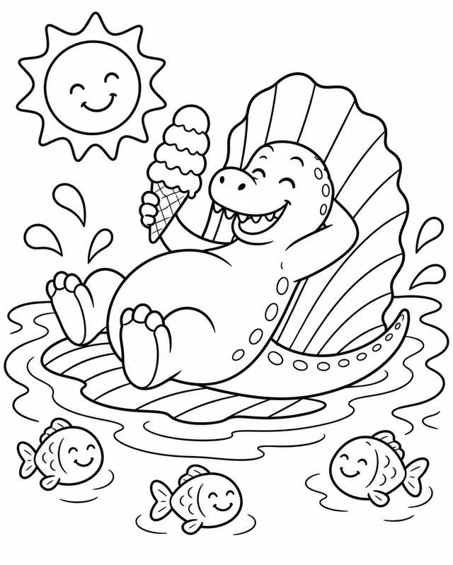 Der Spinosaurus — seine Flosse ist das Kickboard