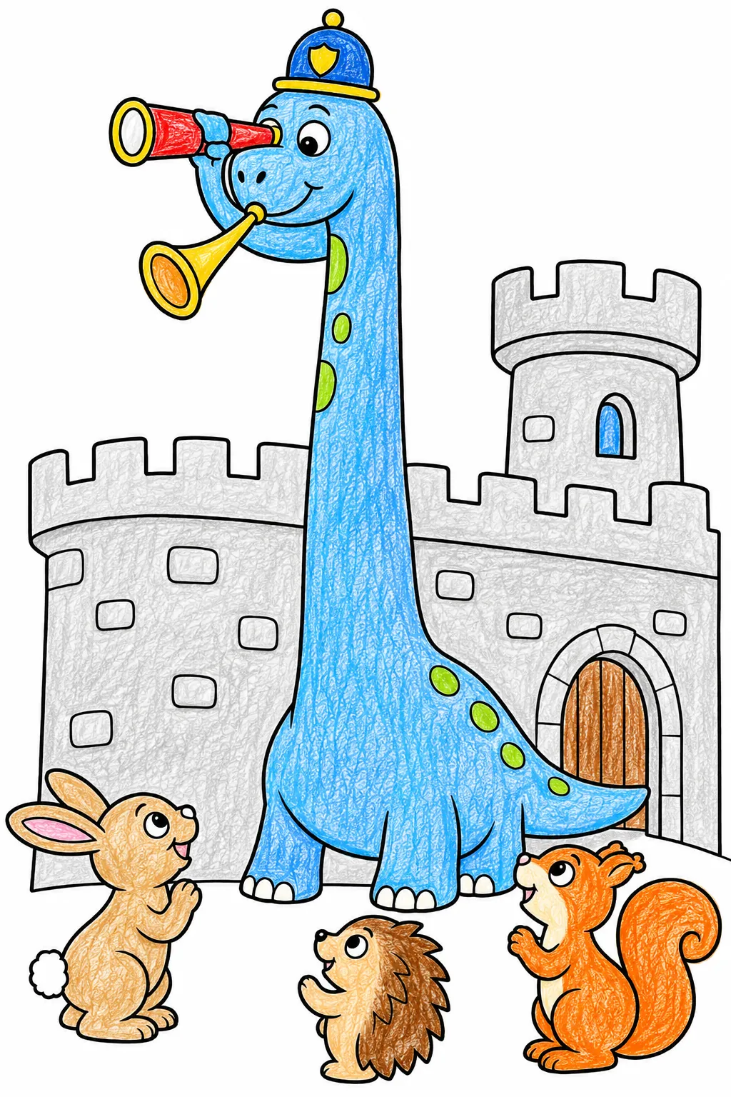 Der Brachiosaurus als Wachturm-Wächter