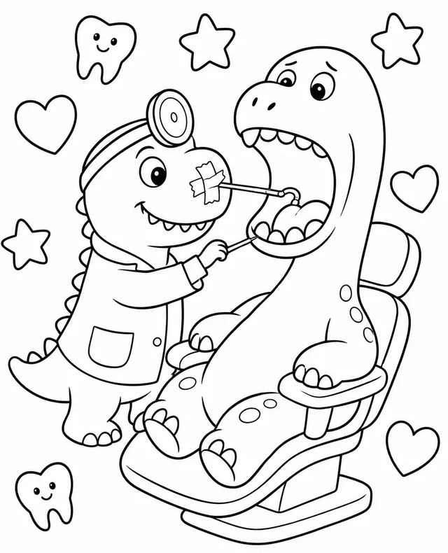 Der T-Rex als Zahnarzt