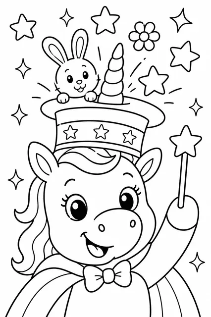 Das Einhorn als Zauberer